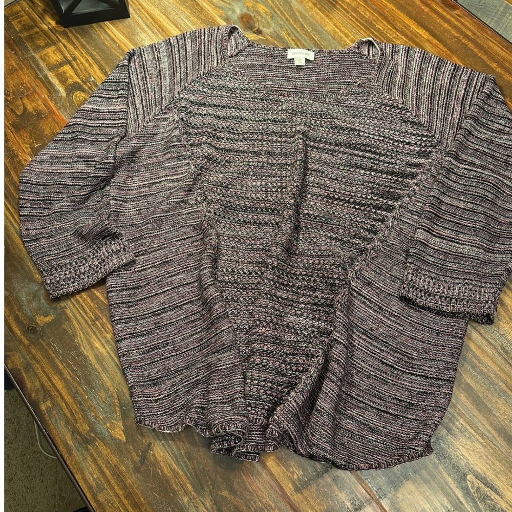 Avenue Sweater Long Sleeve Lightweight Pink Black 3x‎ or 26/28